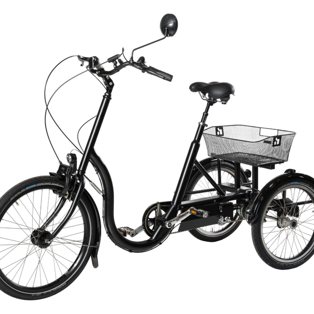 Stabilo seniorcykel, trehjulet elcykel, handicapcykel